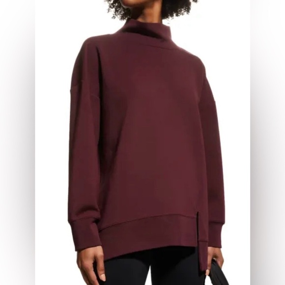 Wolford Sweaters - Wolford Oversized High Neck Burgundy Long Sleeve Sweater Size Small